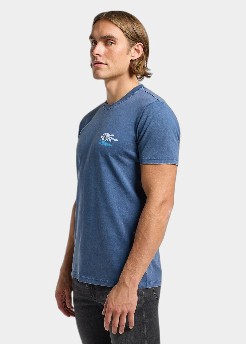 Lee Medium Logo Tee Orion Blue