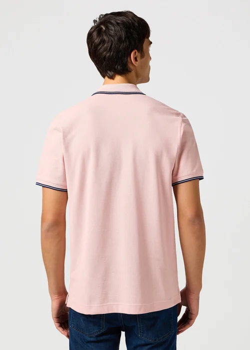 Wrangler Polo Shirt Silver Pink