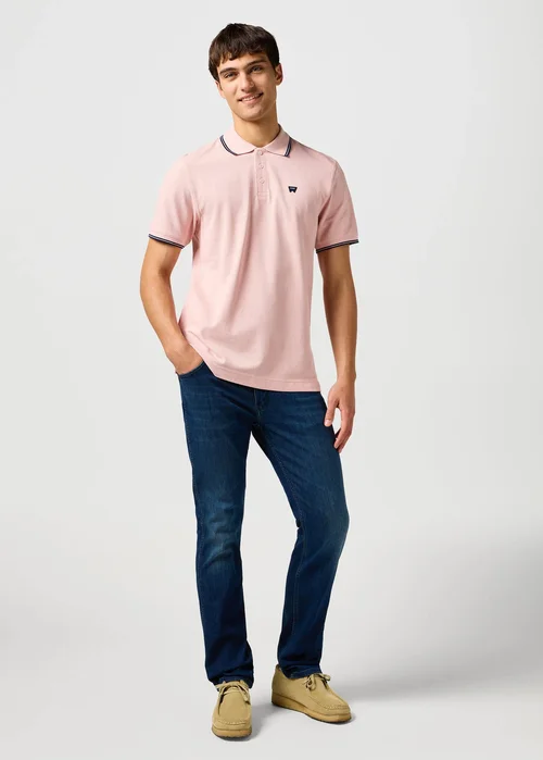 Wrangler Polo Shirt Silver Pink