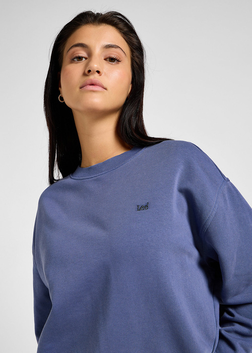 Lee Crew Neck Sweatshirt Surf Blue - 112353415