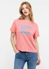 Mustang Floris Tee Print Peach Blossom