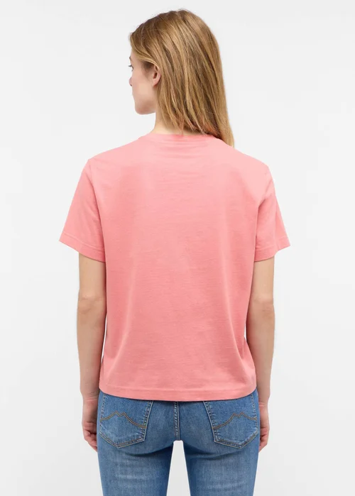 Mustang Floris Tee Print Peach Blossom