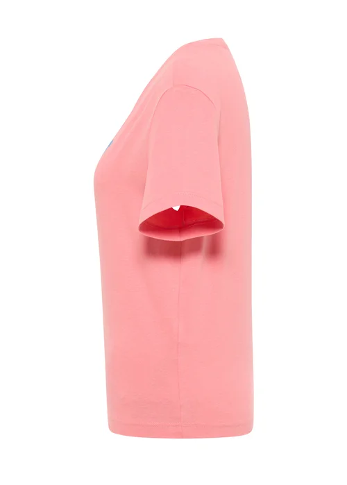 Mustang Floris Tee Print Peach Blossom