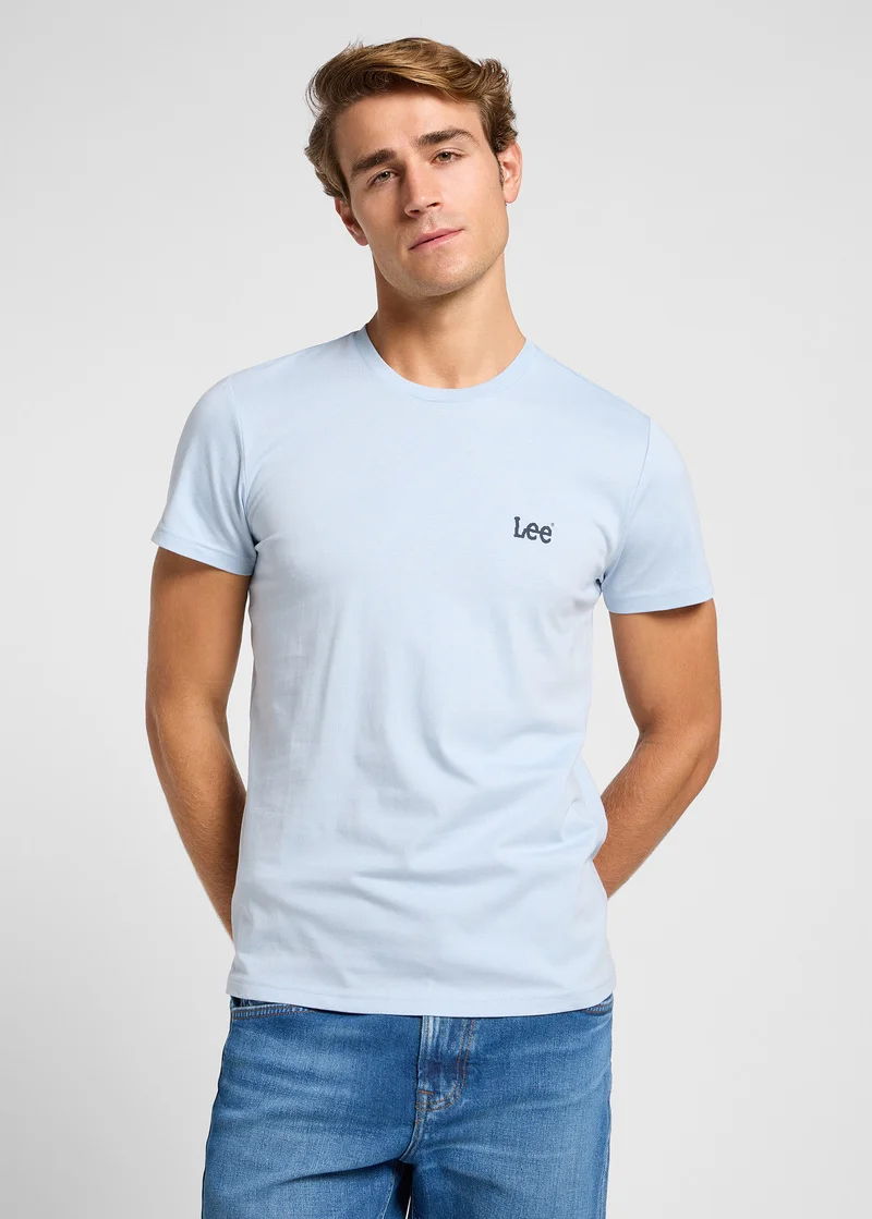Lee Twin Pack Crew Navy Shy Blue
