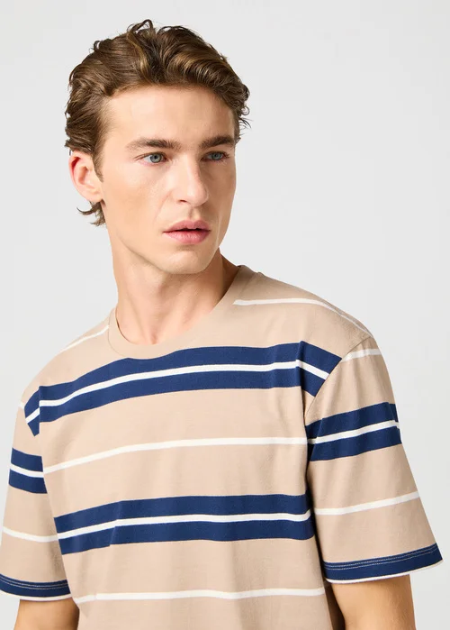 Wrangler Stripe Tee Timberwolf