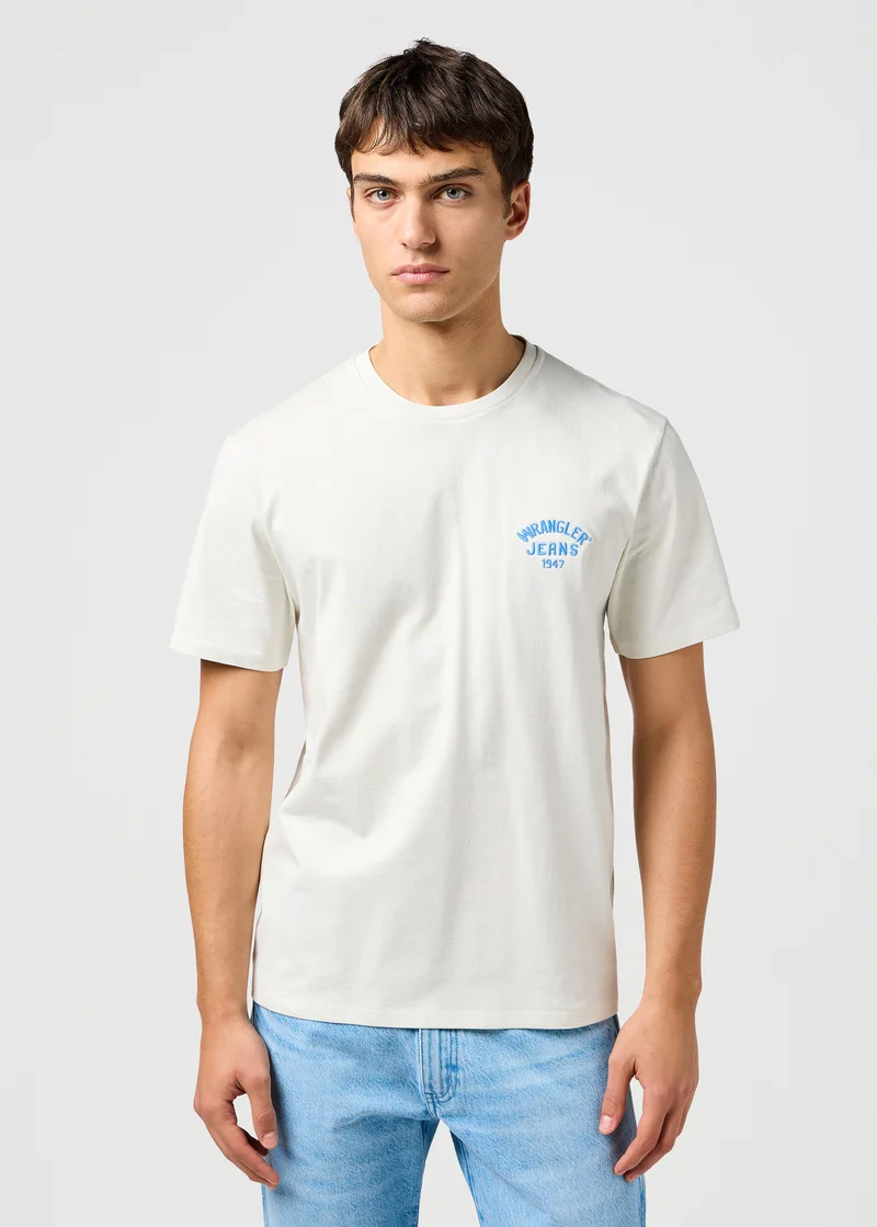 Wrangler Small Logo Tee Vintage White