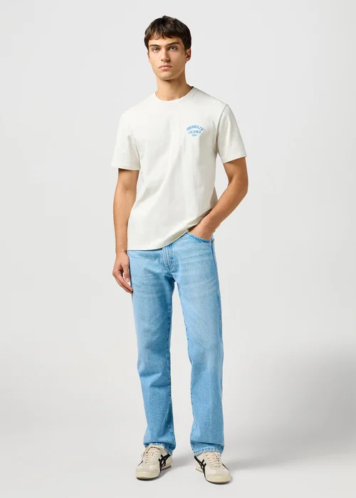 Wrangler Small Logo Tee Vintage White