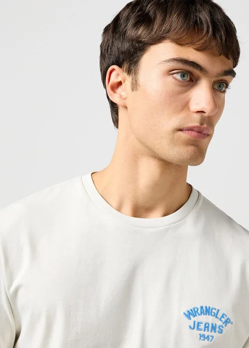 Wrangler Small Logo Tee Vintage White
