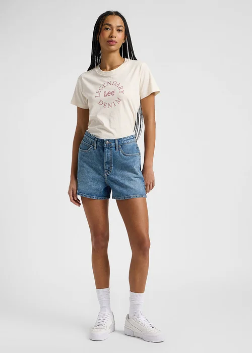 Lee Carol Shorts Blue Wire