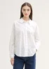 Tom Tailor Blouse With Dotted Texture White
