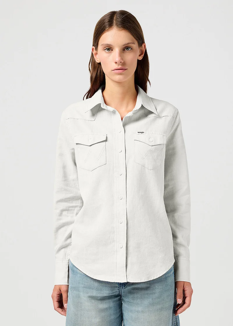 Wrangler Western Shirt Vintage White