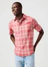 Wrangler Short Sleeve Shirt Red Check