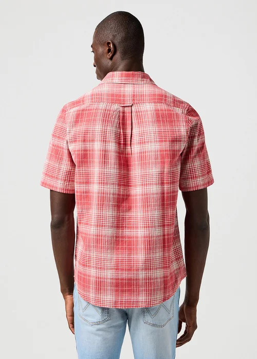 Wrangler Short Sleeve Shirt Red Check