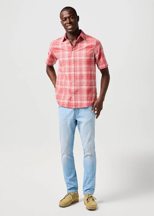Wrangler Short Sleeve Shirt Red Check