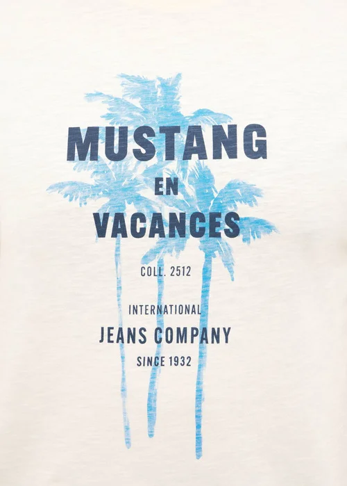 Mustang Austin Whisper White Print