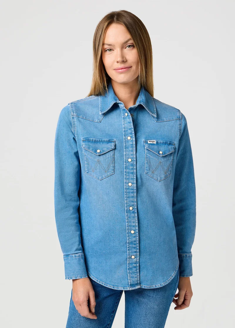 Wrangler Western Shirt Soft Earth