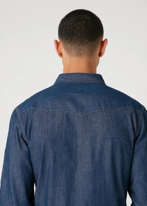 Wrangler Long Sleeve Western Shirt Dark Stone