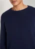 Tom Tailor Textured Sweater Sky Captain Blue Non Solid