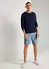 Tom Tailor Textured Sweater Sky Captain Blue Non Solid