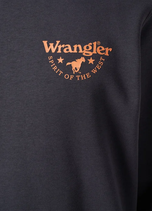 Wrangler Graphic Crew Sweat Faded Black