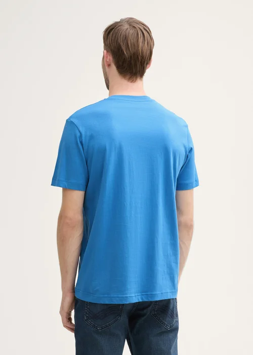 Tom Tailor T Shirt With Logo Print Sapphire Blue