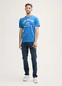 Tom Tailor T Shirt With Logo Print Sapphire Blue