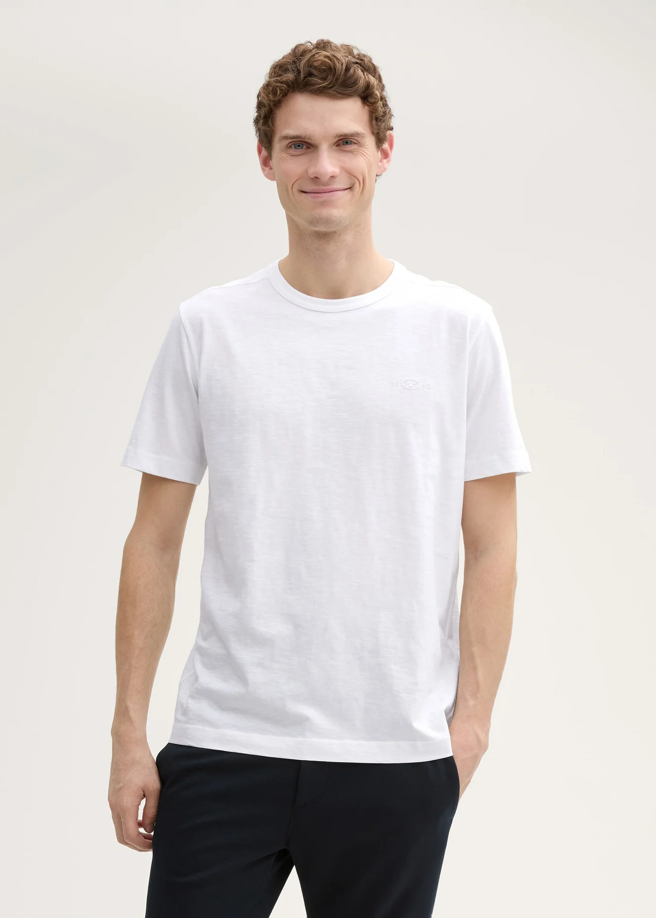 Tom Tailor Basic Cotton T Shirt White