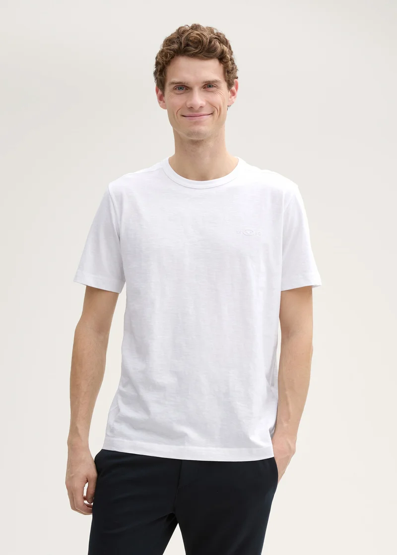 Tom Tailor Basic Cotton T Shirt White