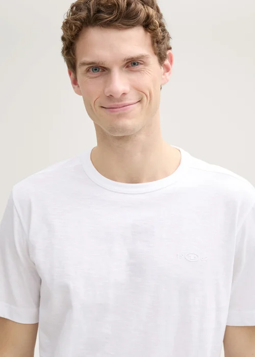 Tom Tailor Basic Cotton T Shirt White