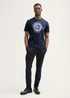 Tom Tailor Basic T Shirt With Logo Print Dark Navy