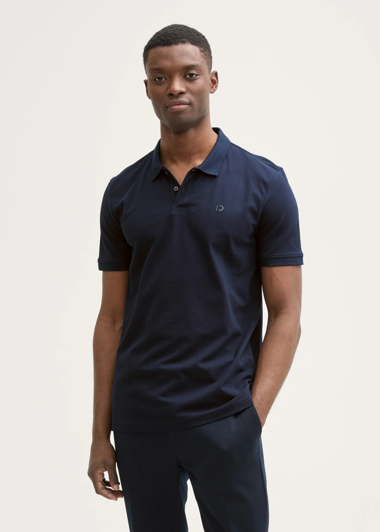 Tom Tailor Cotton Piqu Polo Shirt Sky Captain Blue