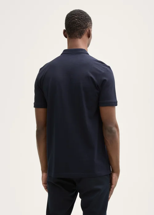 Tom Tailor Cotton Piqu Polo Shirt Sky Captain Blue
