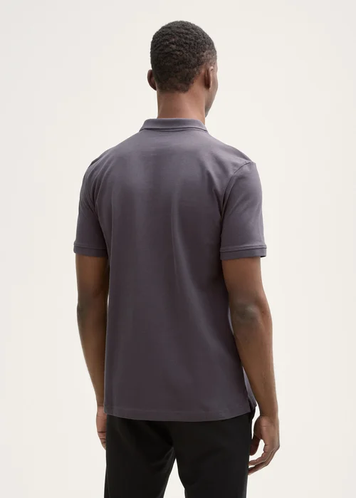 Tom Tailor Cotton Piqu Polo Shirt Pavement Grey