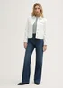 Tom Tailor Denim Jacket With Slit Pockets White