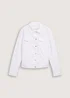 Tom Tailor Denim Jacket With Slit Pockets White