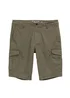 Tom Tailor Cargo Shorts With Pockets Olive Triangle Print