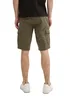 Tom Tailor Cargo Shorts With Pockets Olive Triangle Print