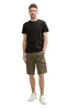 Tom Tailor Cargo Shorts With Pockets Olive Triangle Print
