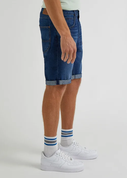 Lee 5 Pocket Short Vcr Dark Worn