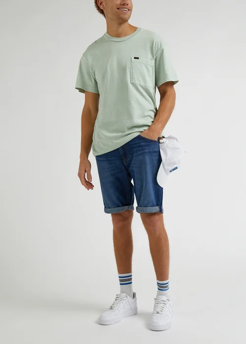 Lee 5 Pocket Short Vcr Dark Worn