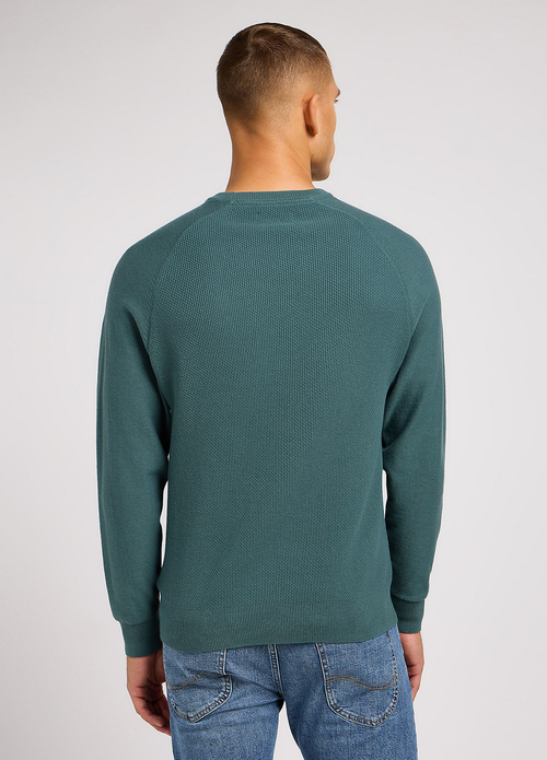 Lee Reglan Crew Knit Evergreen - 112349947