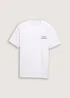 Tom Tailor Basic T Shirt With Logo Print Outdoor White