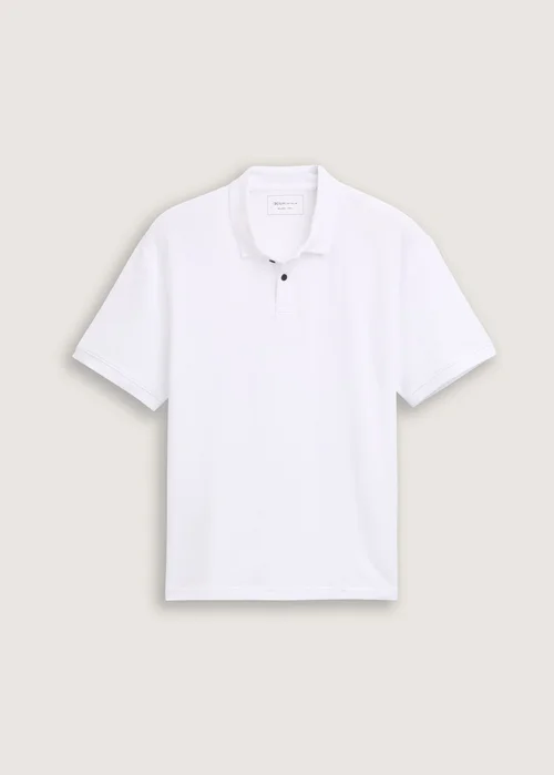 Tom Tailor Relaxed Fit Polo Shirt White