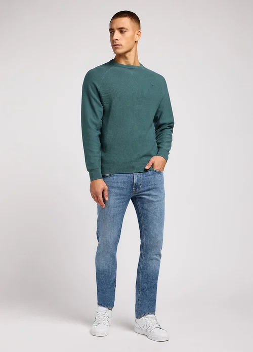 Lee Reglan Crew Knit Evergreen