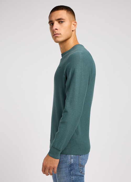 Lee Reglan Crew Knit Evergreen - 112349947