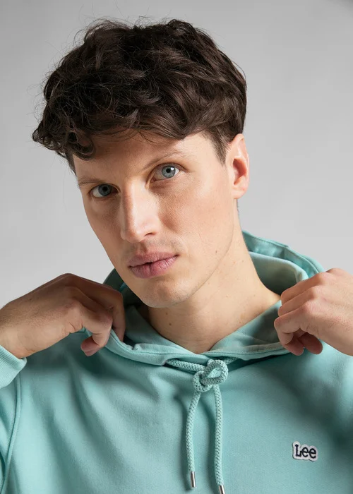 Lee Plain Hoodie Mint Blue