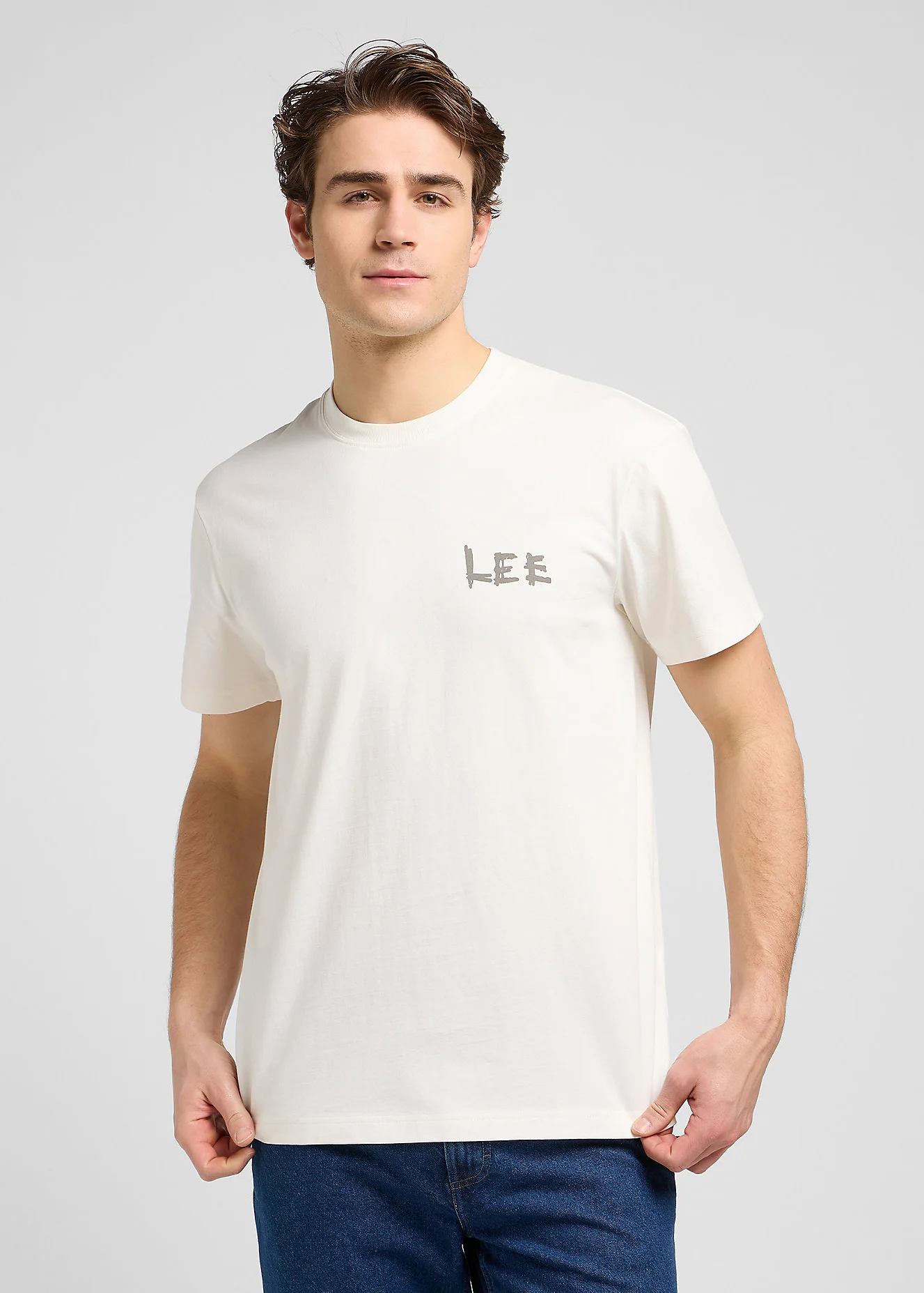Lee Relaxed Graphic Tee Ecru