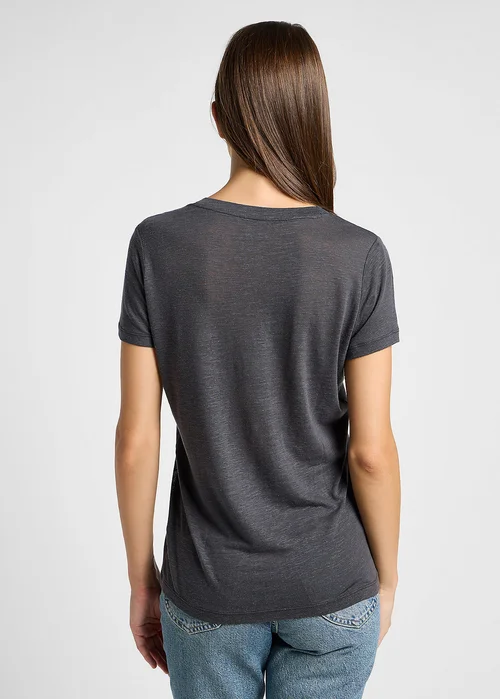 Lee V Neck Tee Black