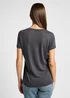Lee V Neck Tee Black
