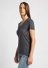 Lee V Neck Tee Black